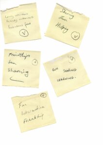 Post-it note feedback